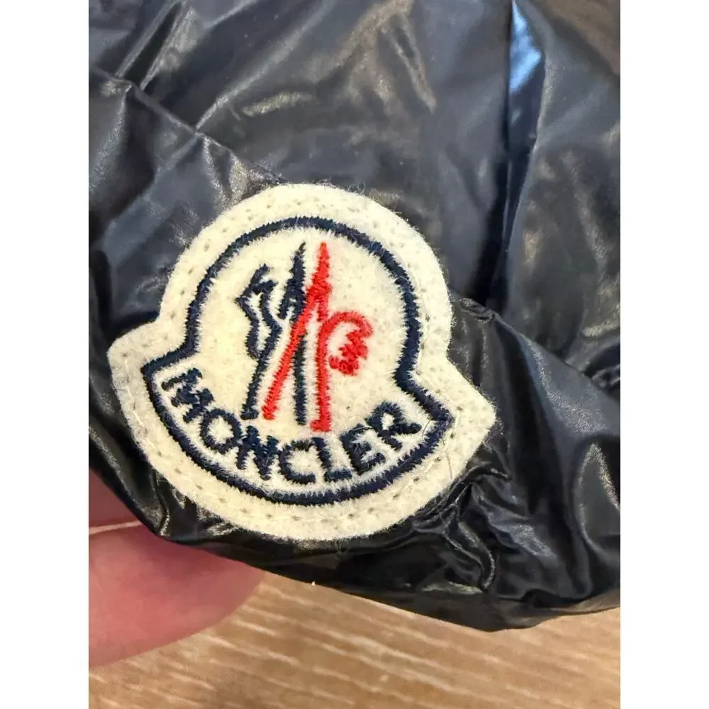 MONCLER Black Drawstring Pouch Bag Carrying Case